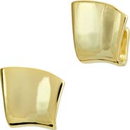SAVVY CIE JEWELS 18K Yellow Gold Plated Sterling Silver Winged Stud Earrings