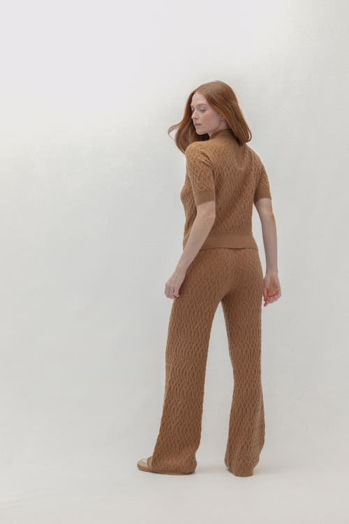 Naked Cashmere Cableknit Mock Neck