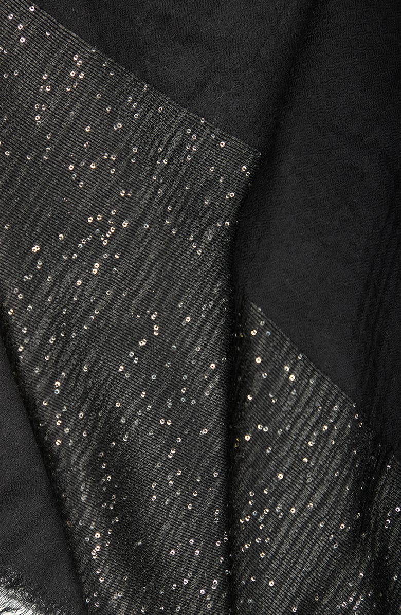 SAACHI Sequin Cashmere Scarf, Alternate, color, 