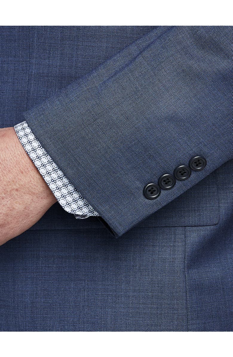 Oak Hill Premium by DXL Big & Tall Jacket-Relaxer Sharkskin Suit Jacket, Alternate, color, Navy