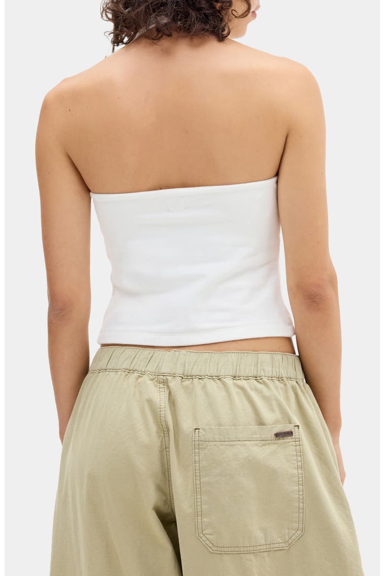 Jersey Halter Top, Alternate, color, WHITE