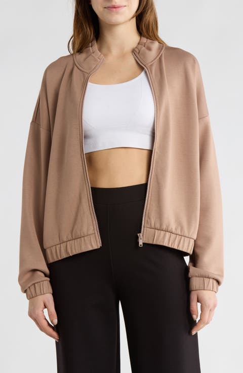 Whisper Knit Ruched Jacket