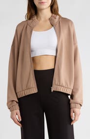 Z by Zella Whisper Knit Ruched Jacket