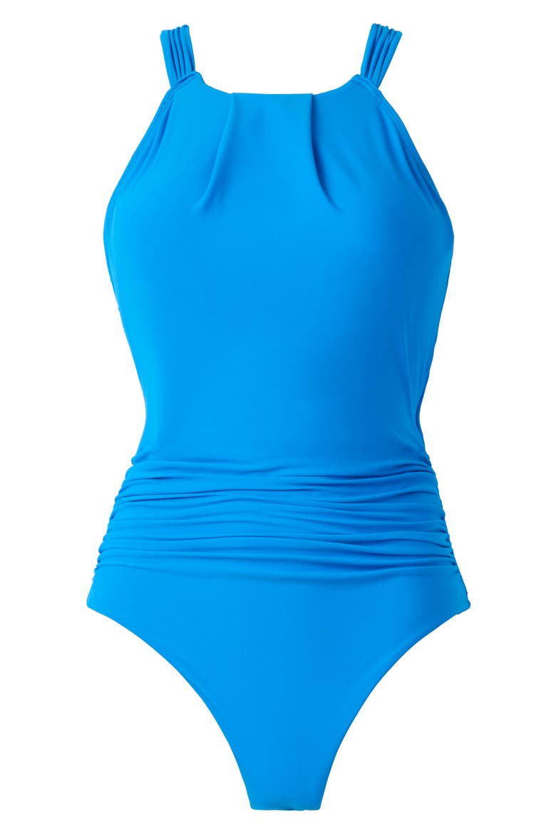 Amelia Open Back One-Piece Swimsuit, Alternate, color, SKY