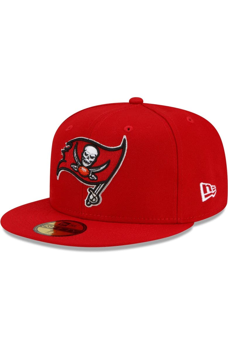 New Era Men's New Era Red Tampa Bay Buccaneers Patch Up Super Bowl XXXVII 59FIFTY Fitted Hat, Alternate, color, 