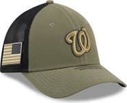 New Era Men's New Era  Olive Washington Nationals 2026 Armed Forces Day 39THIRTY M-Crown Trucker Flex Hat