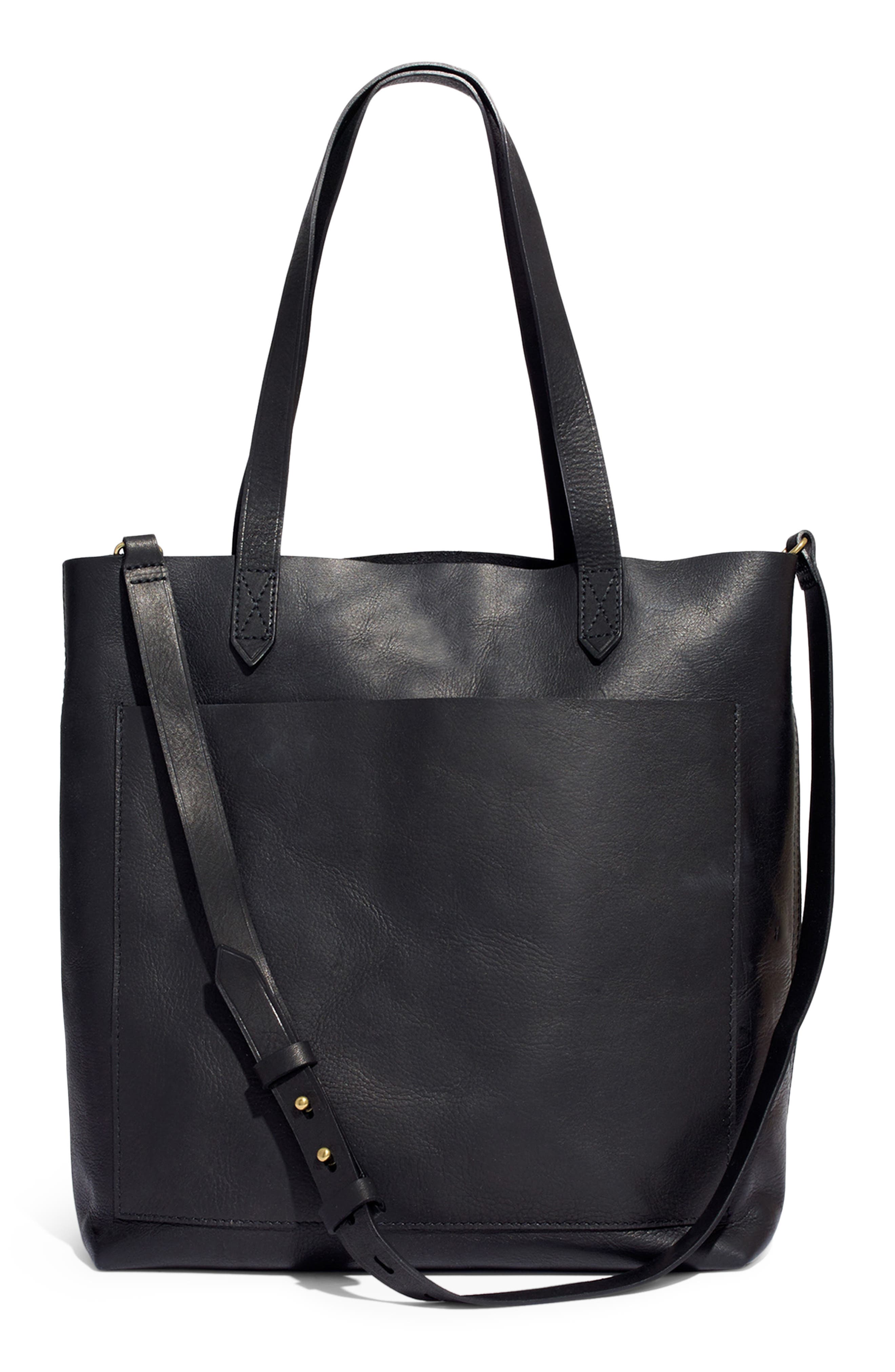 Madewell Medium Leather Transport Tote, Alternate, color, 