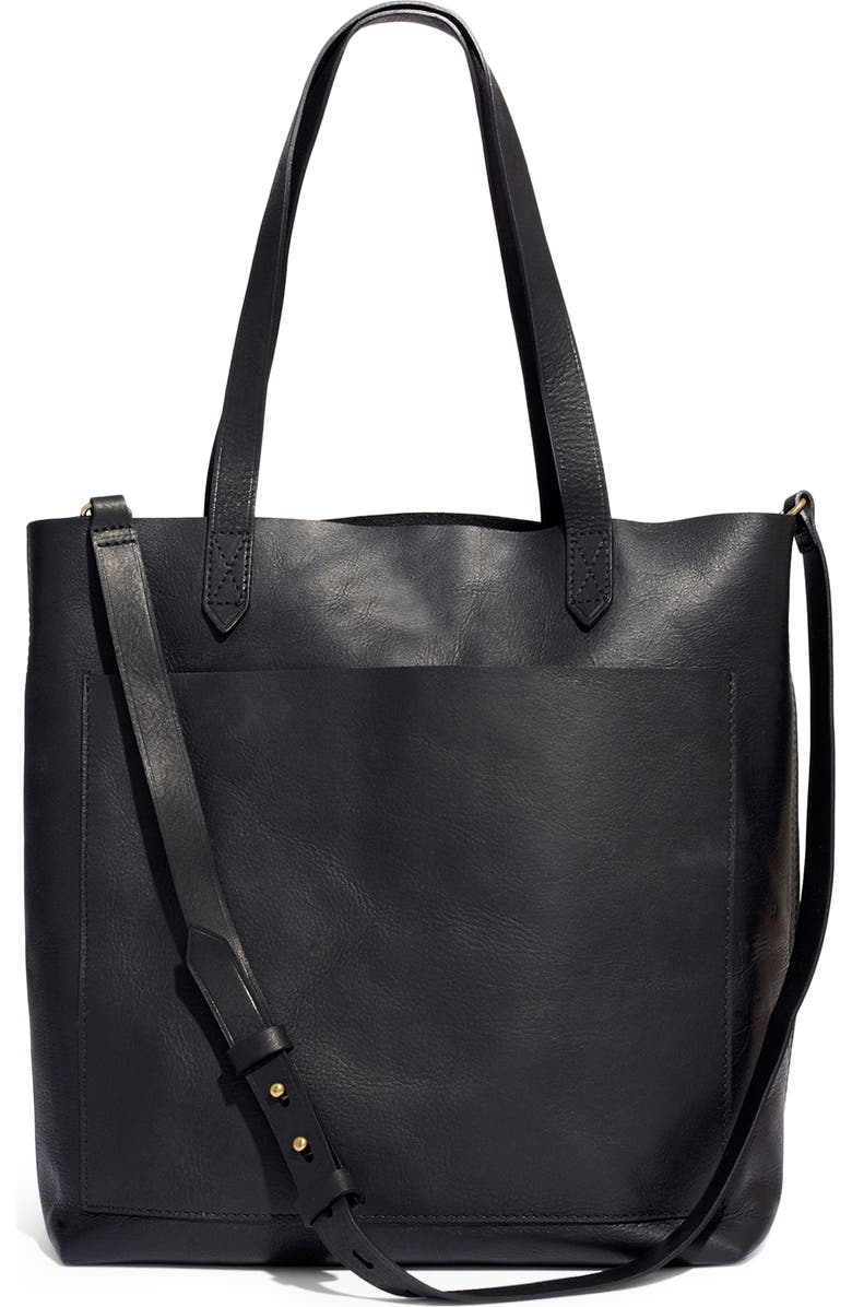 Madewell Medium Leather Transport Tote, Alternate, color,