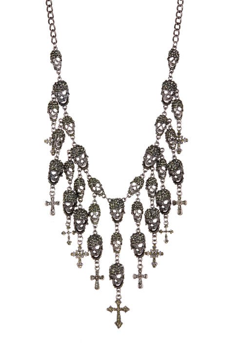 Skully Fringe Necklace