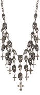 EYE CANDY LOS ANGELES Skully Fringe Necklace