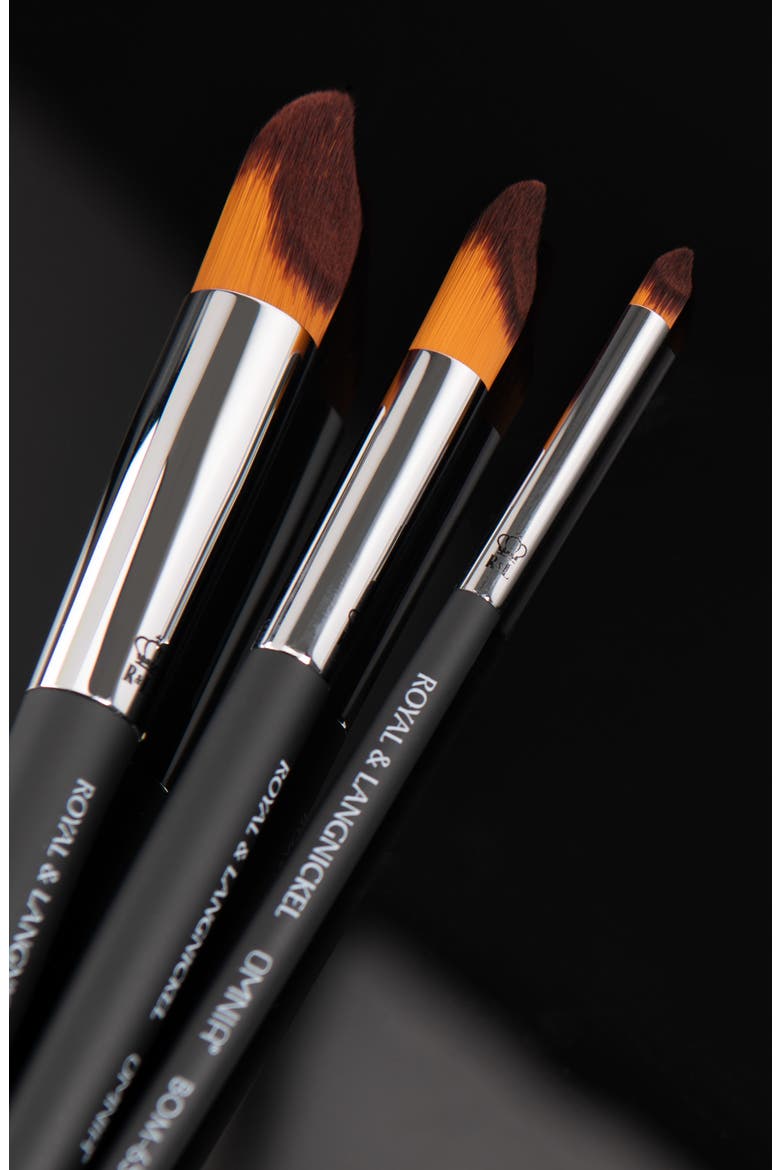 Crescent Brush Trio Bundle, Alternate, color, Black
