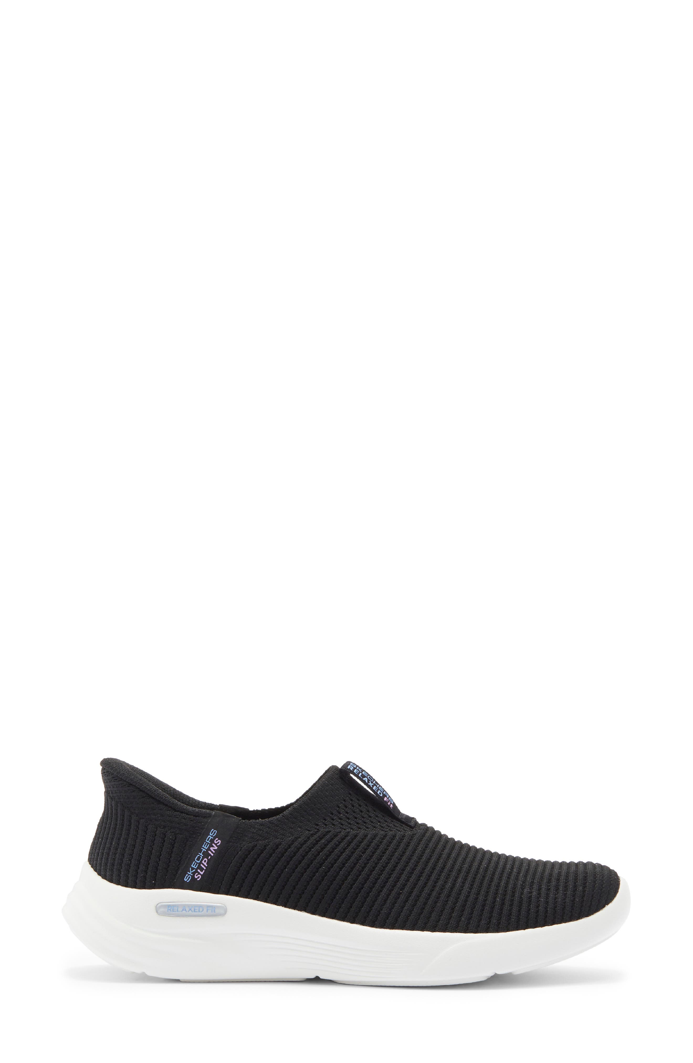 SKECHERS Slip-Ins<sup>®</sup> Relaxed Fit<sup>®</sup> Slip-On Sneaker, Alternate, color, Black