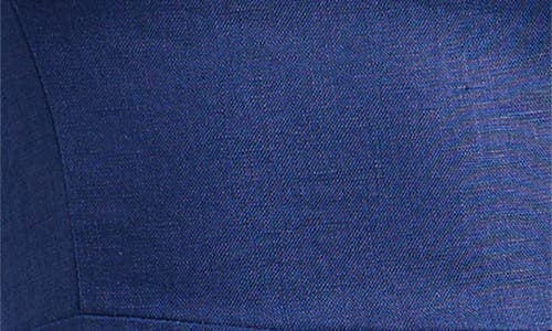 Reformation Everett Sleeveless Linen Mid Dress In Danube