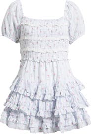 LoveShackFancy Fellows Ruffle Minidress