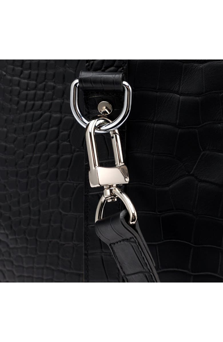 MARC NOLAN Large Weekender Duffle Bag, Alternate, color, Black Croc