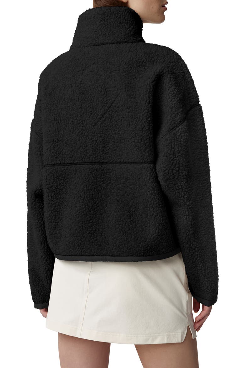 Simcoe Wool Blend Fleece Jacket, Alternate, color, BLACK