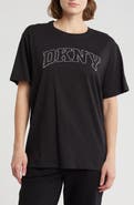 DKNY Varsity Rhinestone Logo T-Shirt