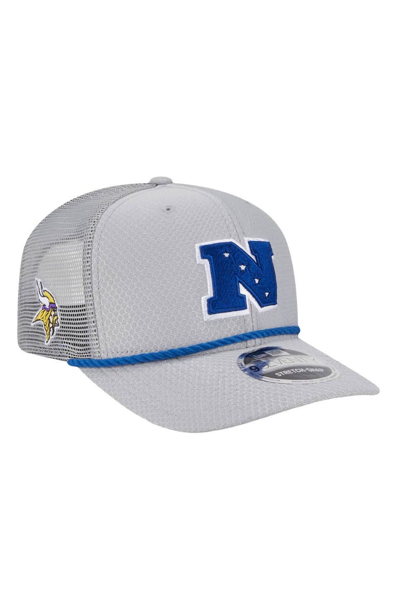 Men's New Era  Gray Minnesota Vikings 2025 Pro Bowl 9SEVENTY Stretch-Snap Hat, Main, color, Gray