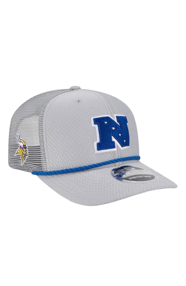New Era Men's New Era  Gray Minnesota Vikings 2025 Pro Bowl 9SEVENTY Stretch-Snap Hat, Main, color, Gray