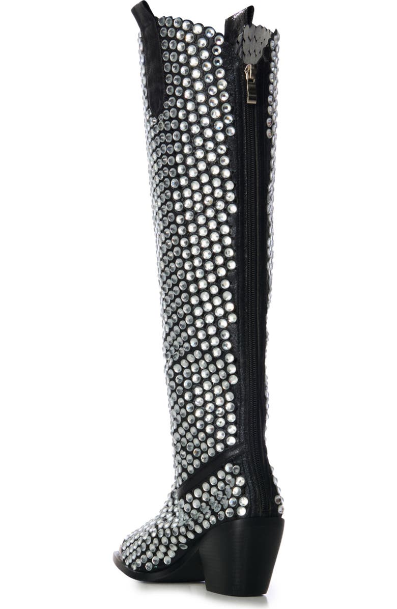 AZALEA WANG Ruvin Tall Western Boot, Alternate, color, Black