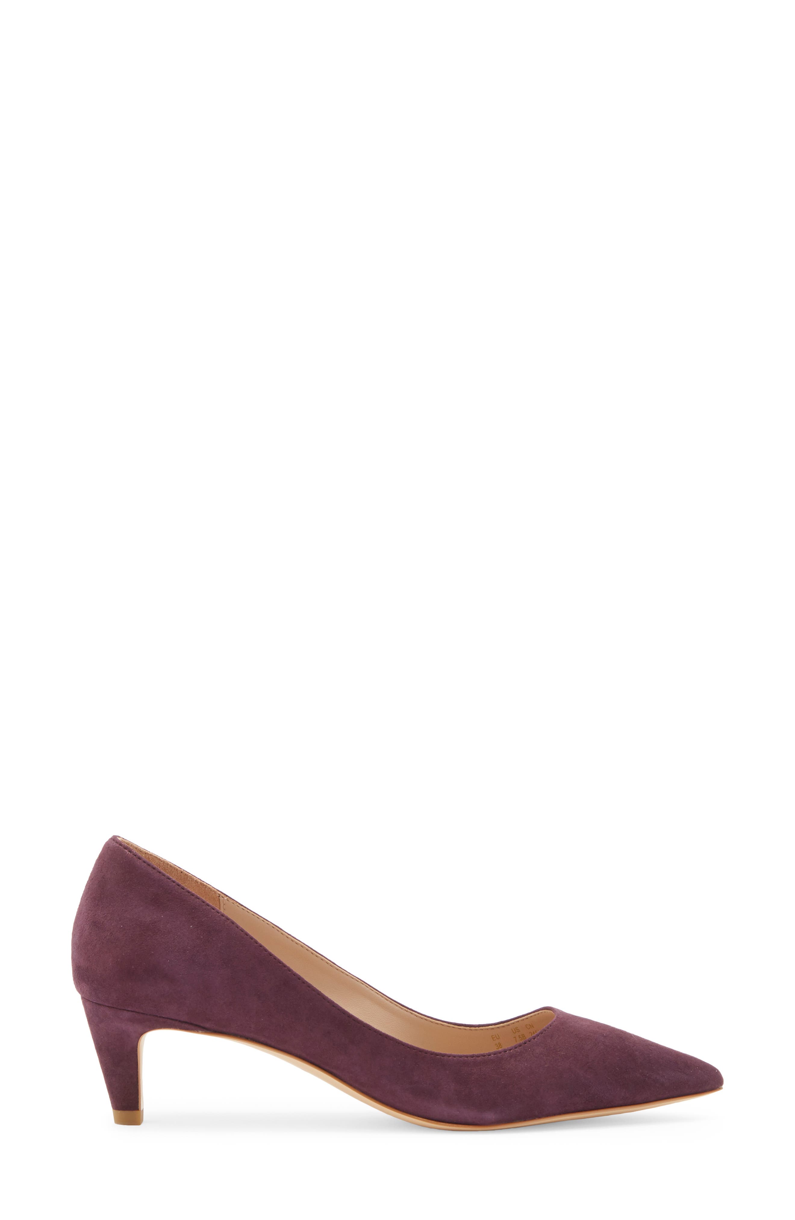 Stuart Weitzman Dancer Pointed Toe Pump, Alternate, color, Bordeaux