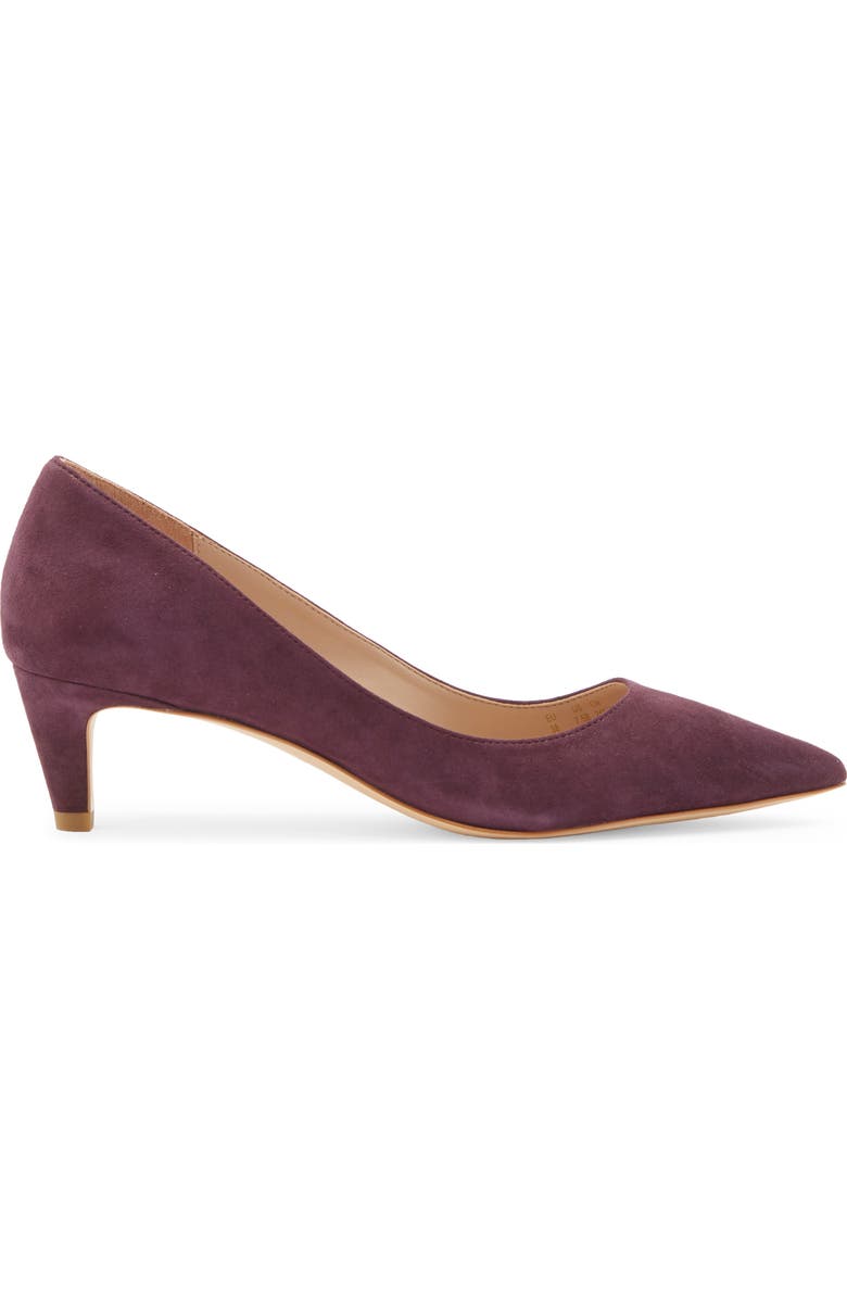 Stuart Weitzman Dancer Pointed Toe Pump, Alternate, color, Bordeaux