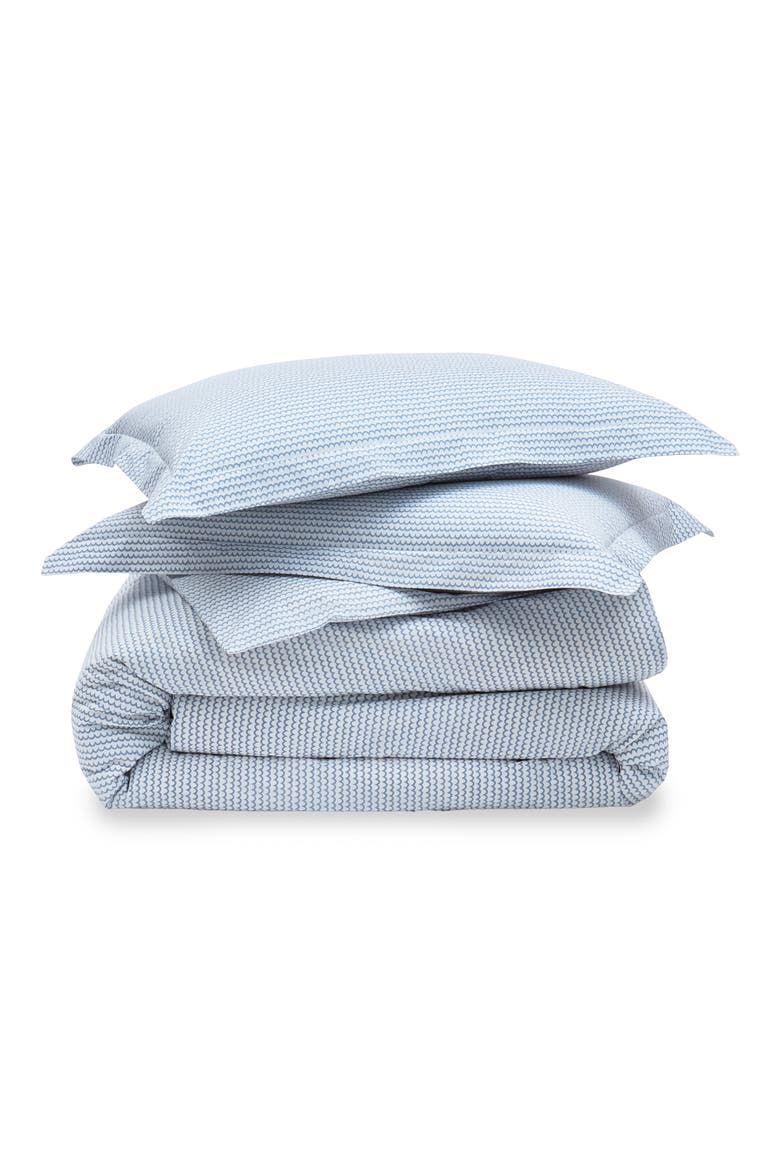 La Mer Duvet Cover & Pillow Shams Set, Main, color, BLUE