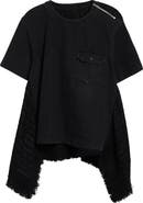 ■sacai■サカイ■Mixed Media Denim & Tweed Top■トップス Sacai Mixed Media Denim & Tweed Top | Nordstrom
