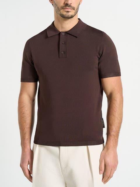 Bryn Luxe Knitted Polo Top