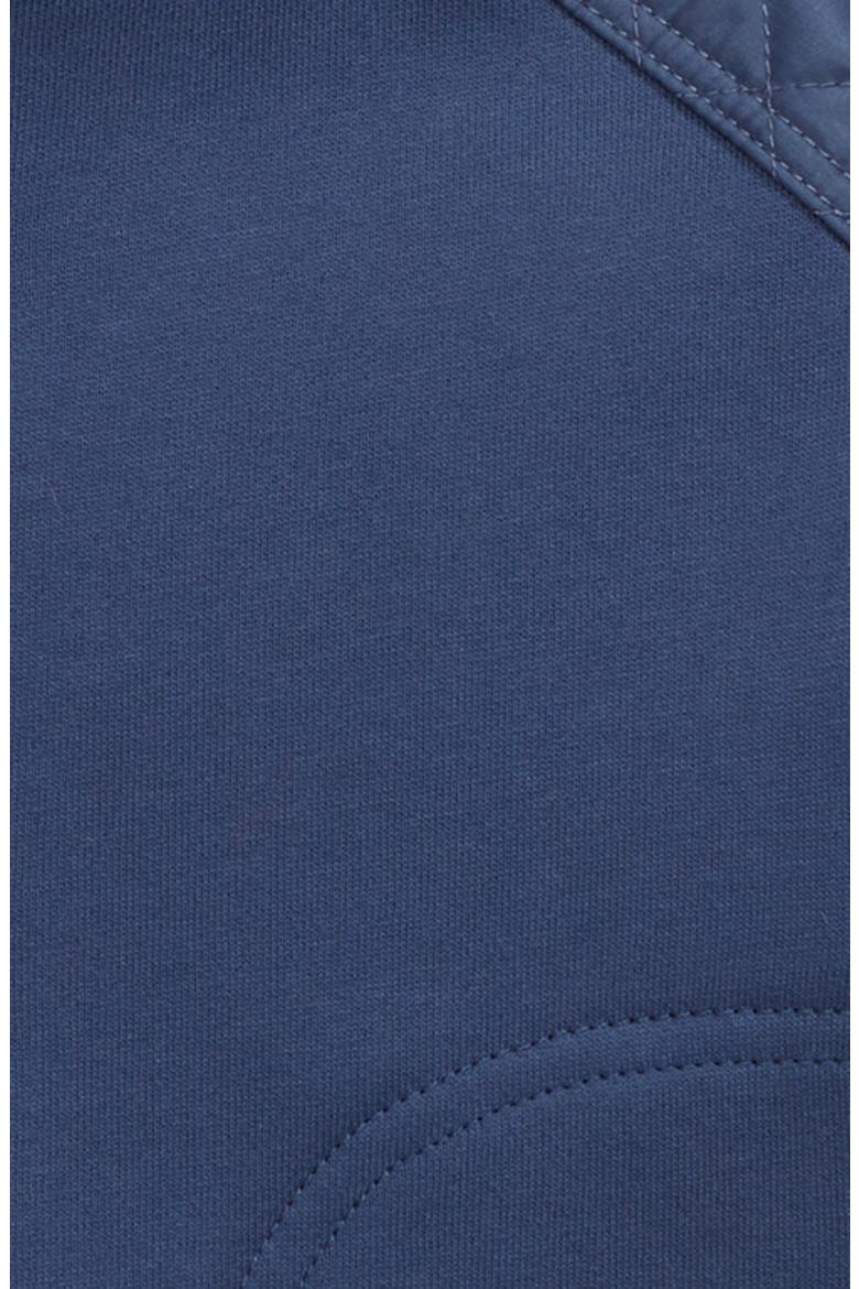 Kids' Timothie Monogram Quilted Hoodie, Alternate, color, PEBBLE BLUE