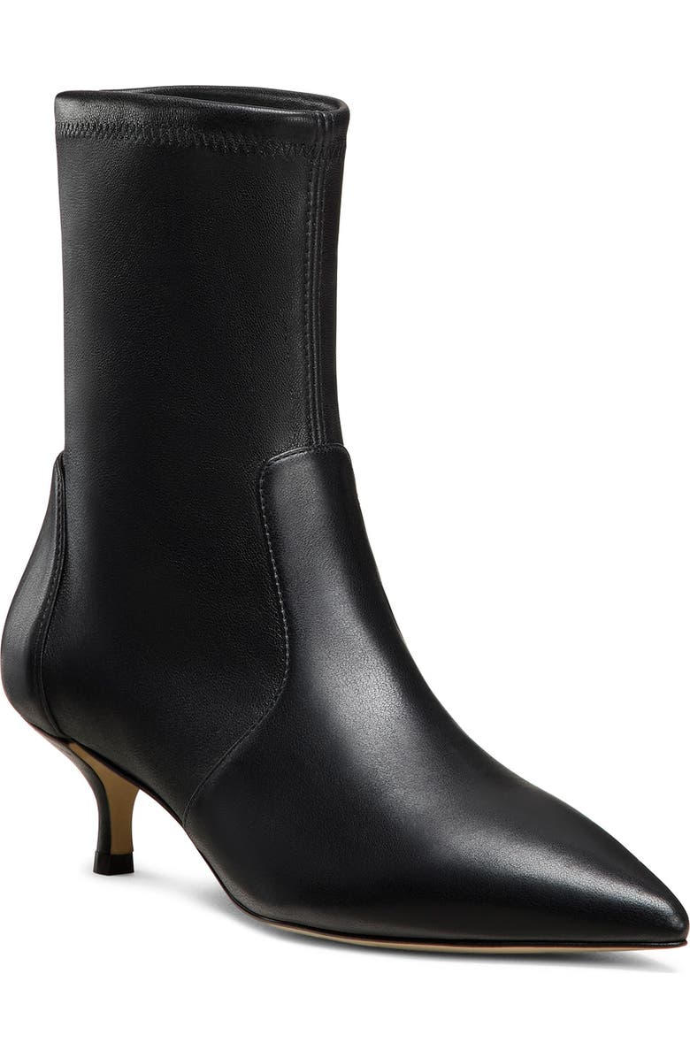 Stuart Weitzman Mara 50 Kitten Heel Bootie, Main, color, Black