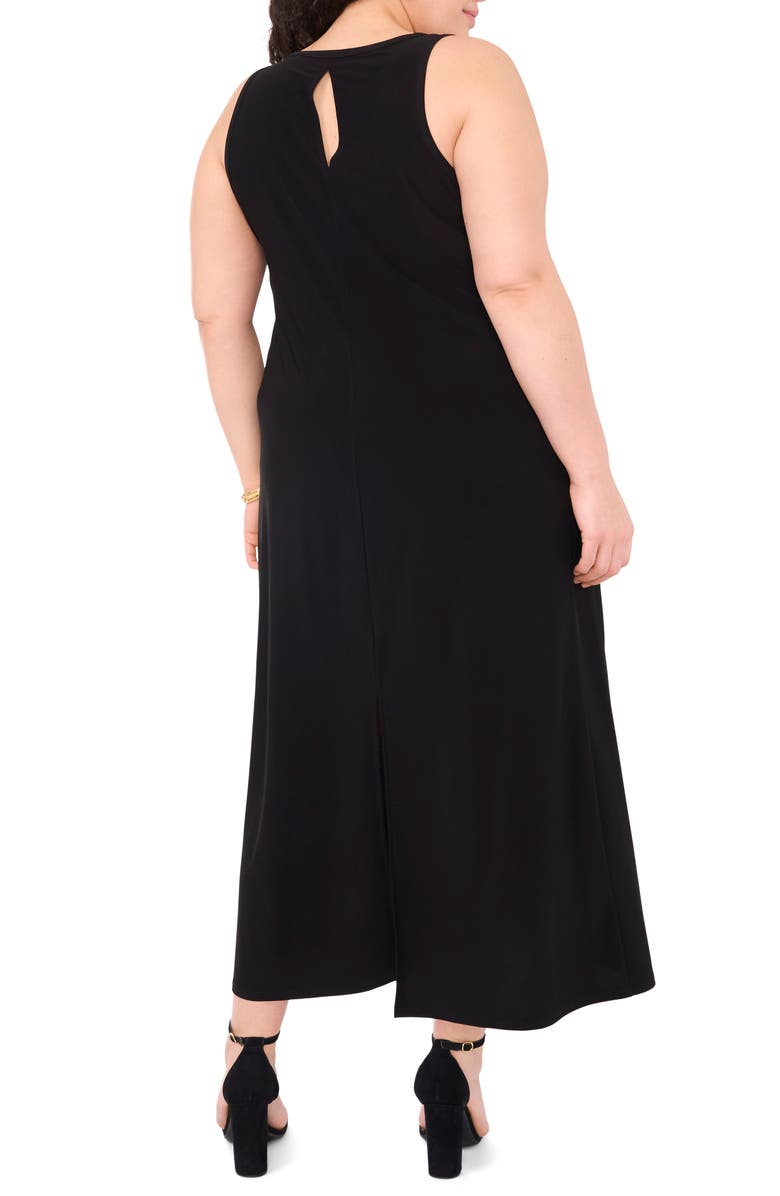 Vince Camuto Sleeveless Midi Dress, Alternate, color, Rich Black