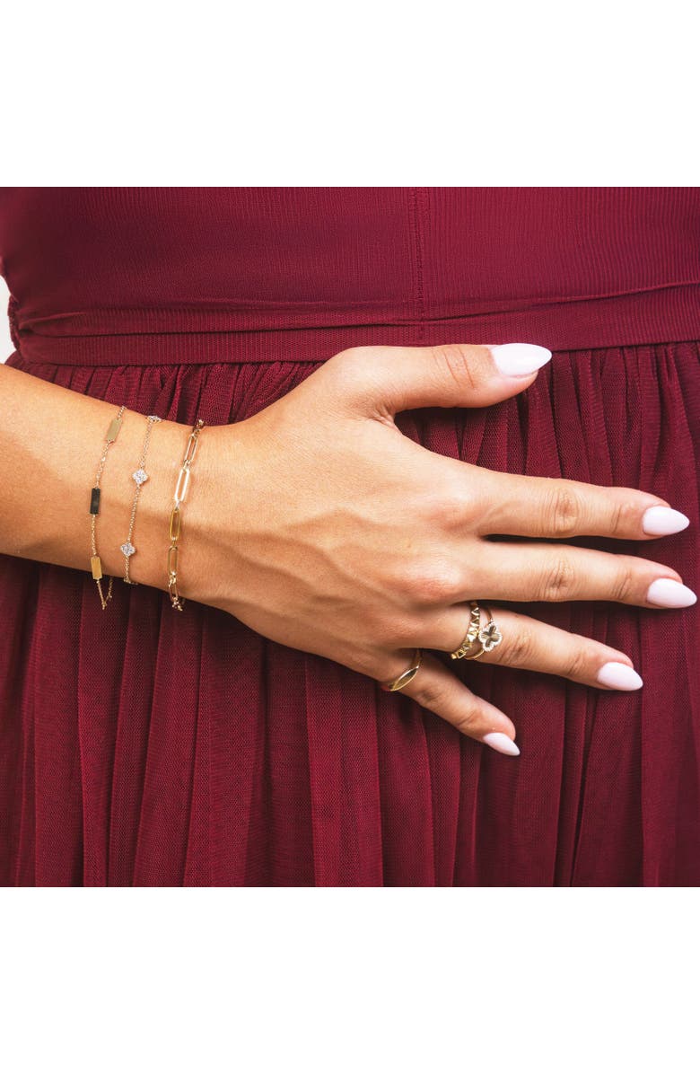 The Lovery Fine Jewelry Gold Rockstud Ring, Alternate, color, Yellow Gold