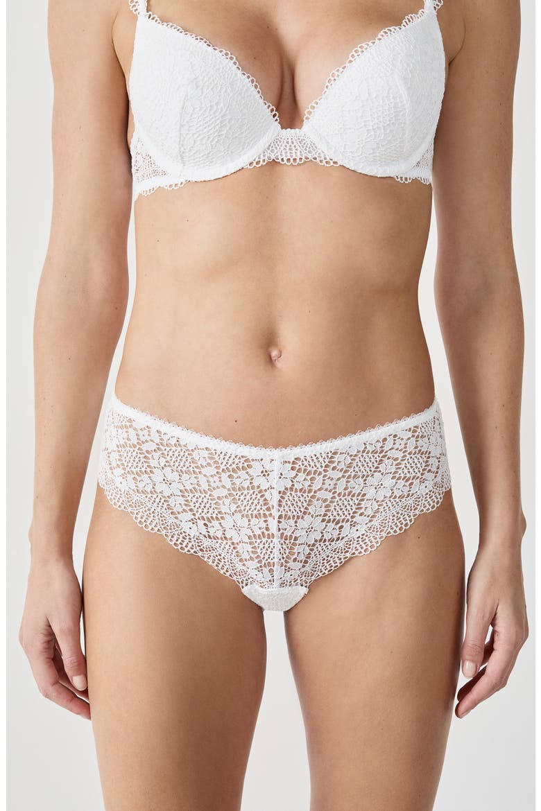 Souffle Lace Briefs, Alternate, color, ECRU