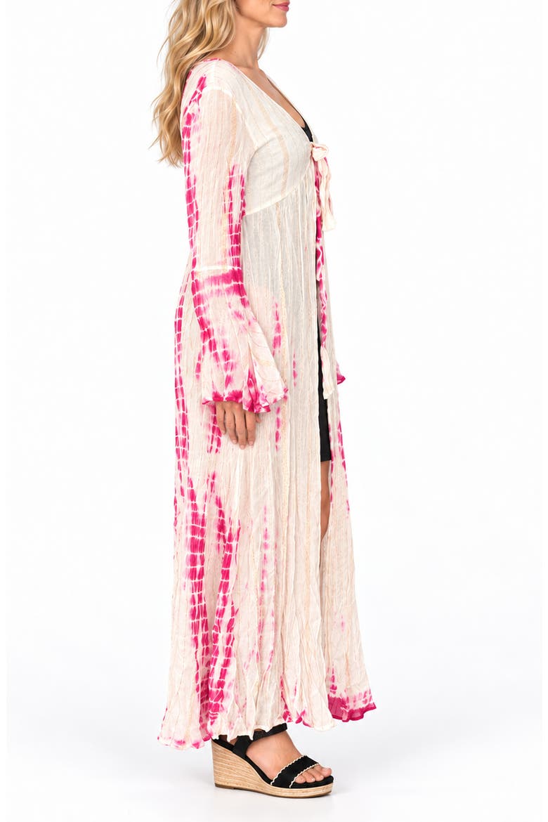 Tie Dye Robe, Alternate, color, PINK