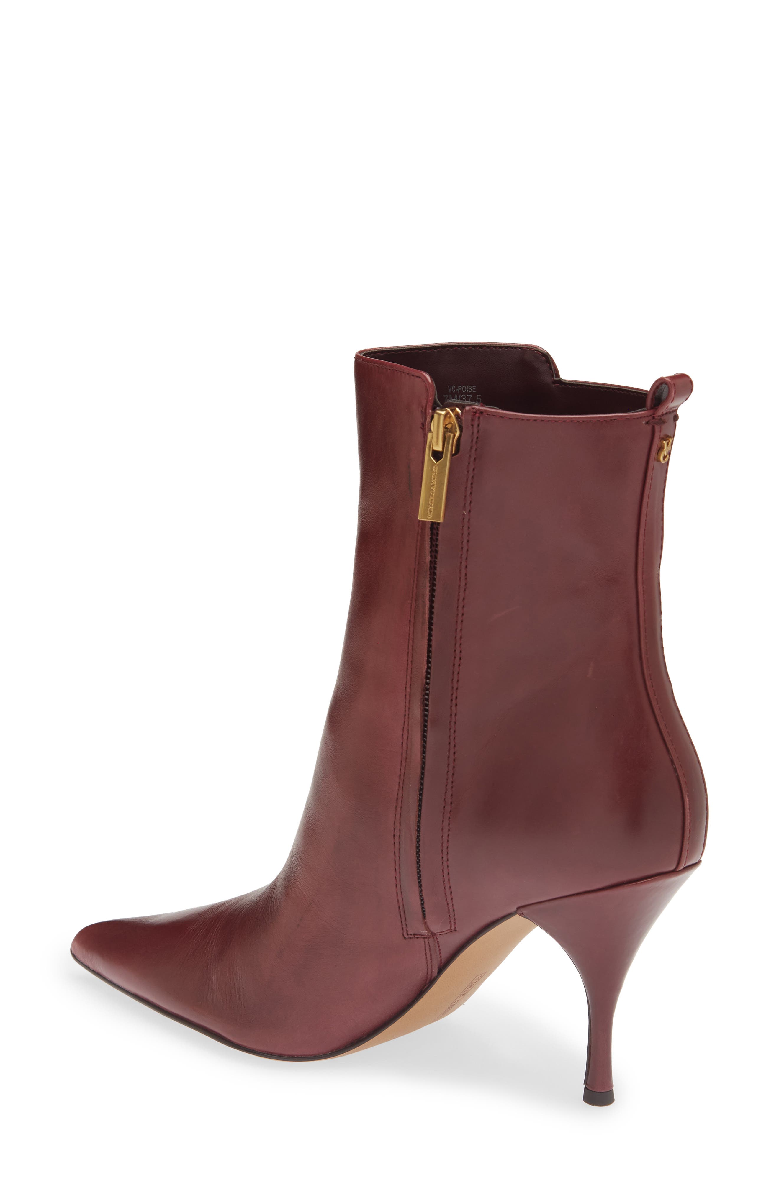 Poise Leather Bootie, Alternate, color, FIREFALL