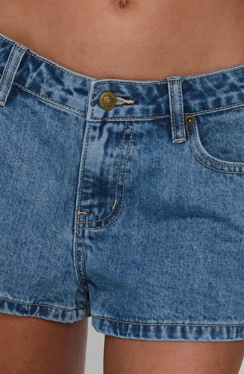 Princess Polly Dreamful Low Rise Denim Shorts, Alternate, color,