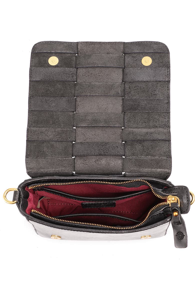 OLD TREND Lupi Woven Leather Crossbody Bag, Alternate, color,