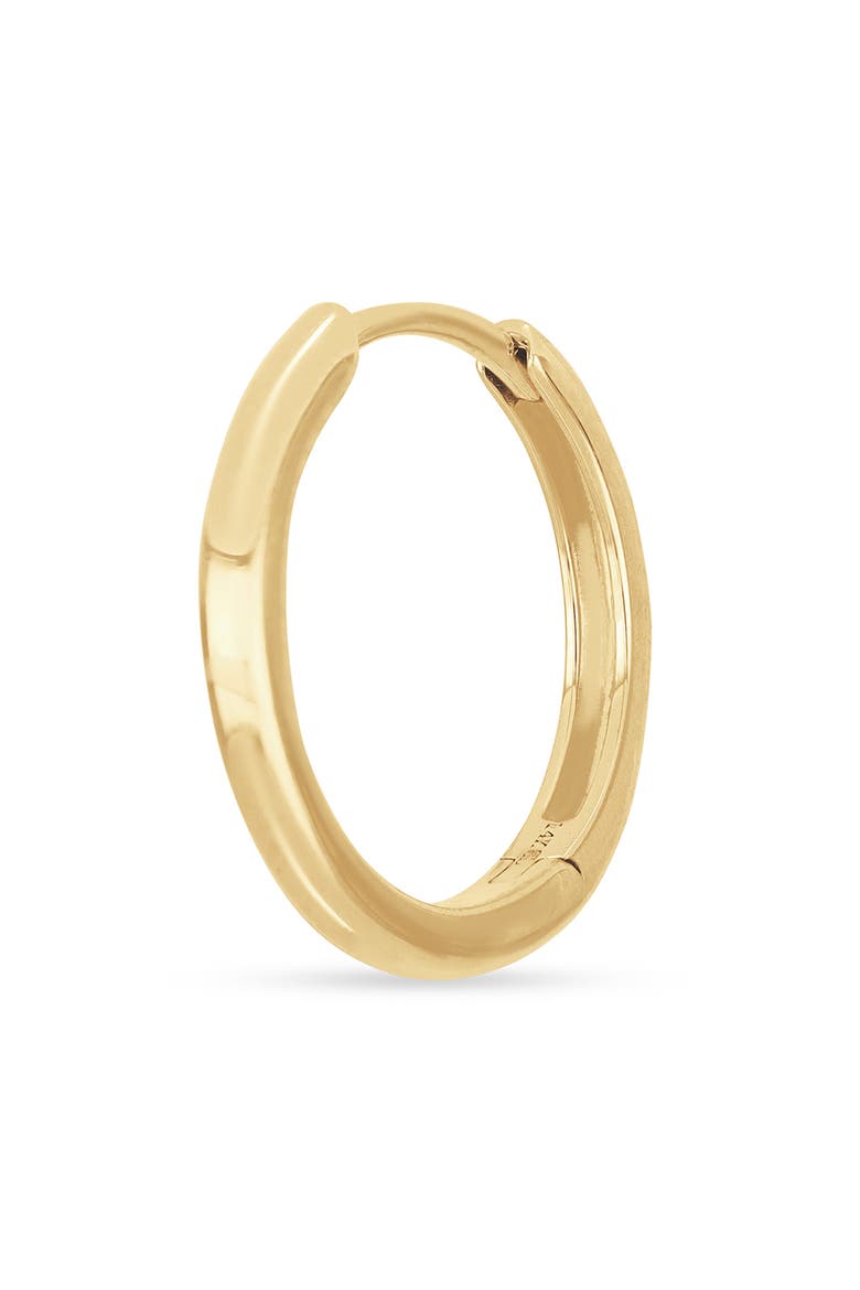 14k Gold 15mm Smooth Hoop Earrings, Alternate, color, 14K YELLOW GOLD