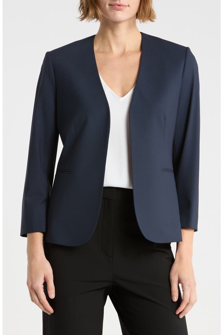 Lindrayia Wool Blend Jacket, Main, color, BLUE