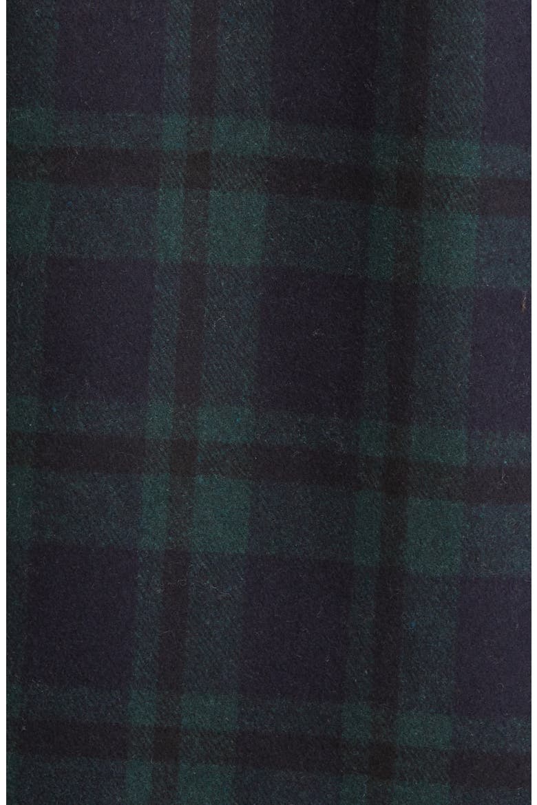 Plaid Wool Blend Shirt Jacket, Alternate, color, HUNTER GREEN