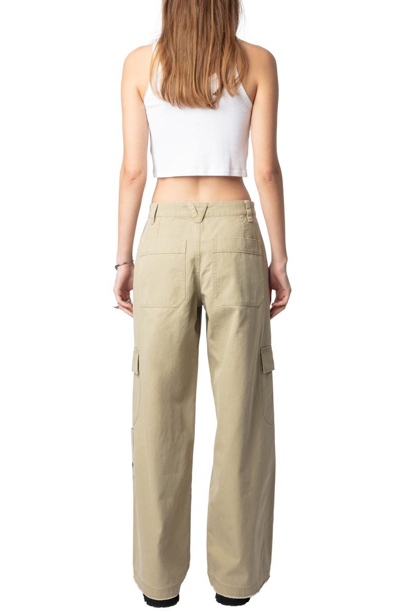 Zadig & Voltaire Parky Cotton Cargo Pants, Alternate, color, 