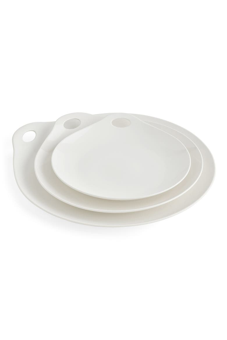 Portables Round Platter, Alternate, color, WHITE
