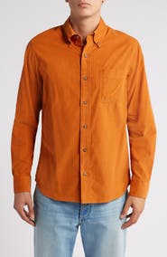 Schott NYC Pinwale Corduroy Button Down Shirt