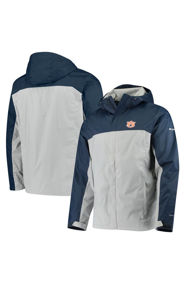 Columbia Men's Columbia Gray/Navy Auburn Tigers Glennaker Storm Full-Zip Jacket, Main, color, 