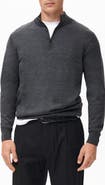 MANGO Perkins Wool Quarter Zip Sweater