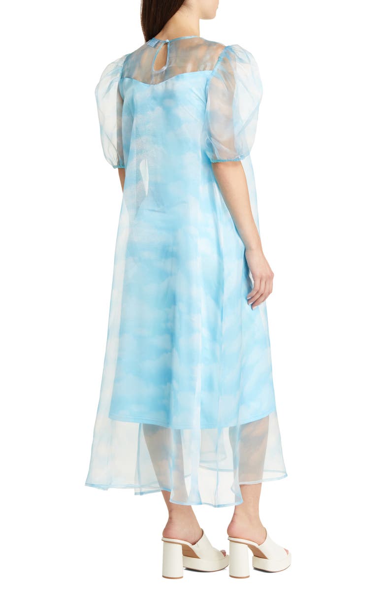 Dressed in Lala Star Energy Organza Puff Sleeve Dress, Alternate, color,