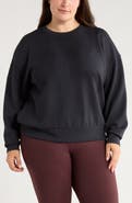 Zella Soft Luxe Boxy Knit Crew Sweatshirt