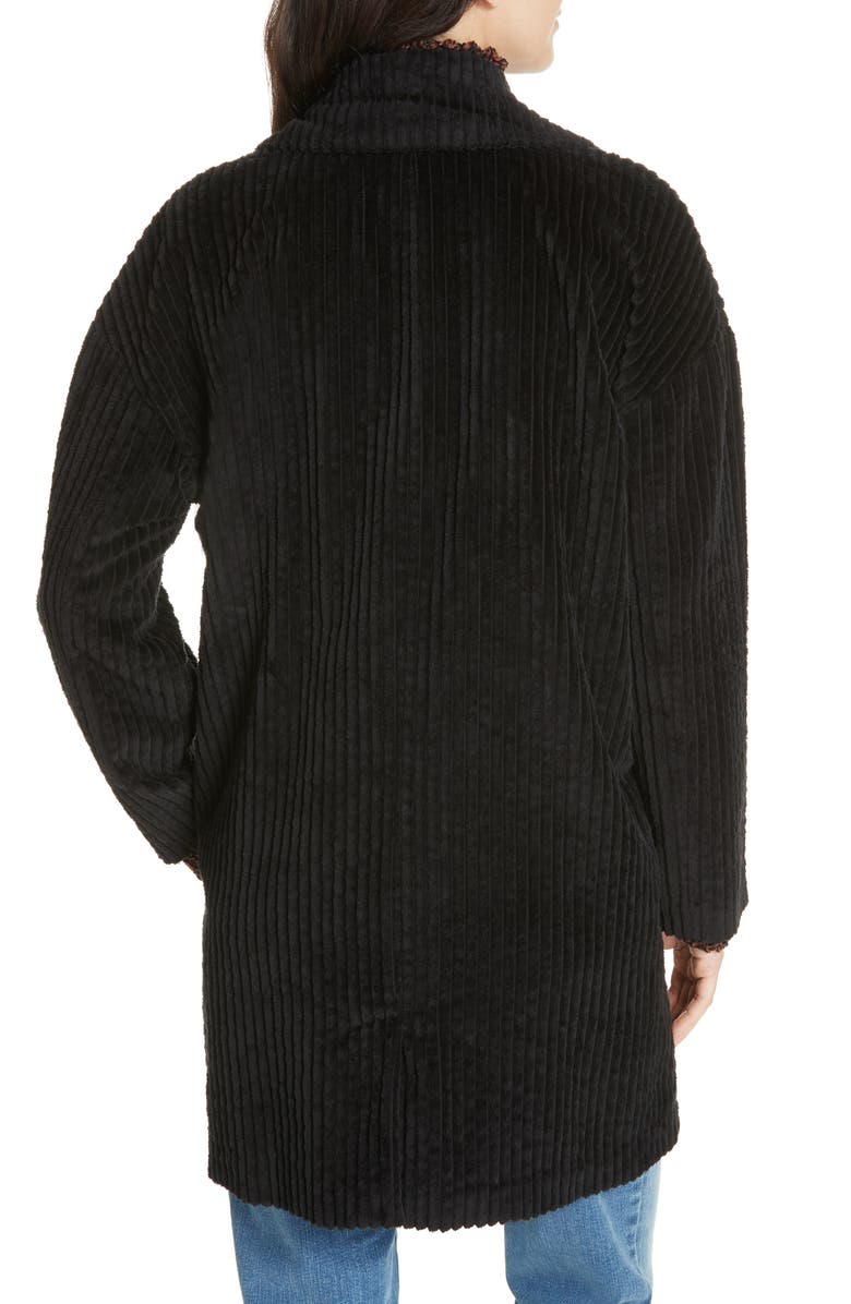 Eileen Fisher Organic Cotton Corduroy Coat, Alternate, color, 