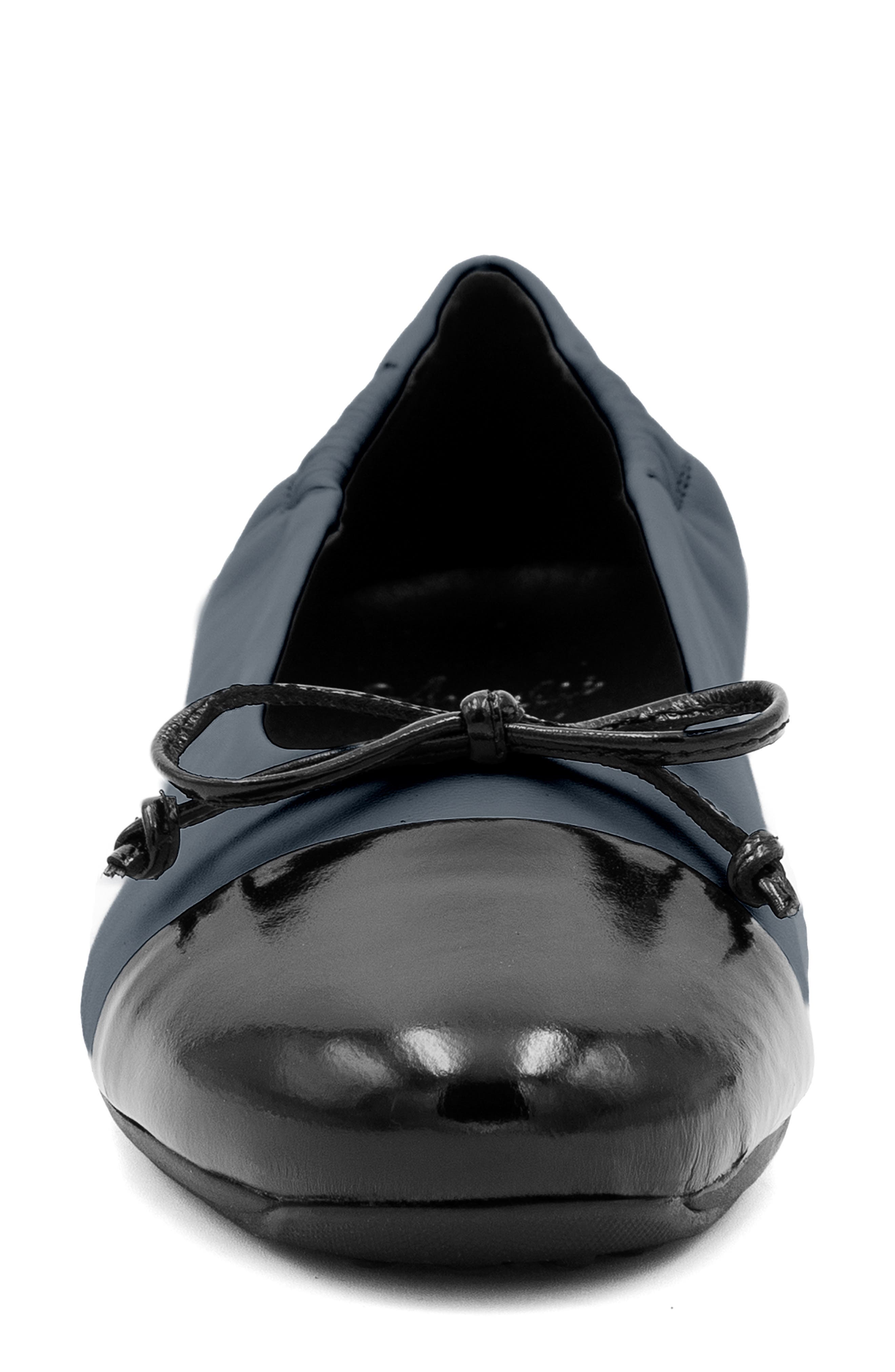 Joke Leather Flat, Alternate, color, BLUE/ NAVY